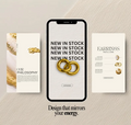 Luxury Jewelry Instagram Templates | Editable Canva Designs | 12 Months Access